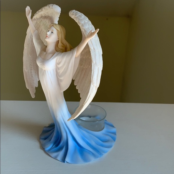 HALO WINGED CELEBRATION ANGEL with VOTIVE CANDLE HOLDER - Picture 6 of 6